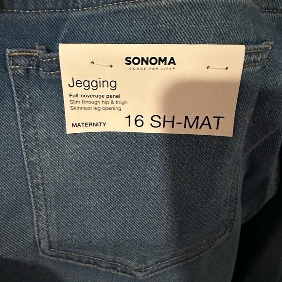 NWT Sonoma  Maternity Jean Jeggings - 16 Short - Picture 4 of 4